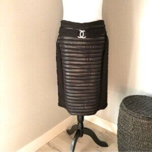 Michael Tyler Black metallic Pencil skirt Women’s Sz small